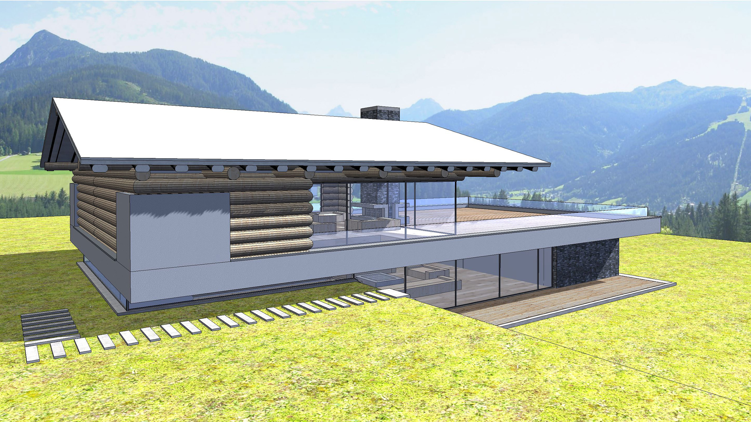 Holzhaus in der Schweiz AI.STUDIO